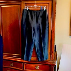 Ann Taylor Black Silk Pant Dress Slacks